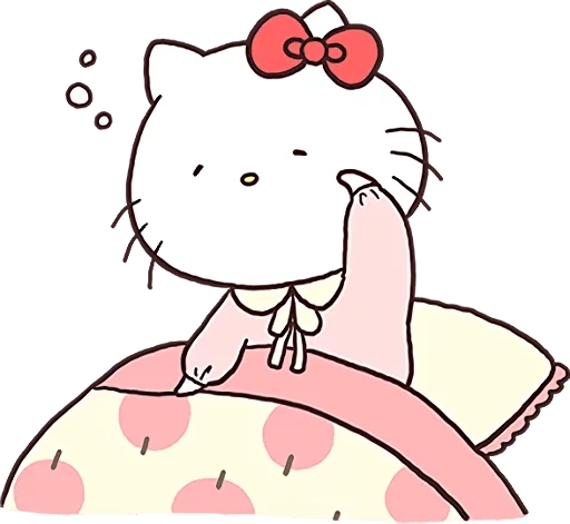 Стикер из набора Hello Kitty × Usamaru :: @line_stickers для Телеграм: Статические 💤
