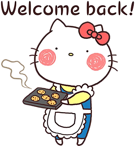 Стикер из набора Hello Kitty × Usamaru :: @line_stickers для Телеграм: Статические 👋