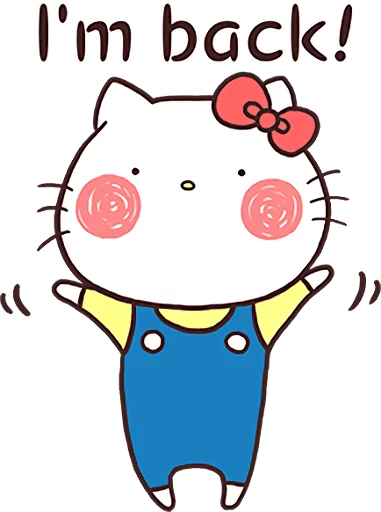 Стикер из набора Hello Kitty × Usamaru :: @line_stickers для Телеграм: Статические 👐