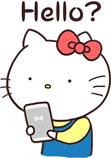 Стикер из набора Hello Kitty × Usamaru :: @line_stickers для Телеграм: Статические 📱
