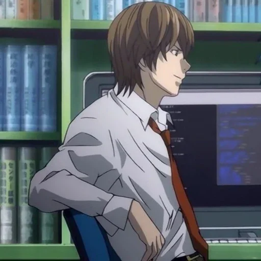 Стикер из набора Light Yagami by @mikuStcikers для Телеграм: Статические 📓