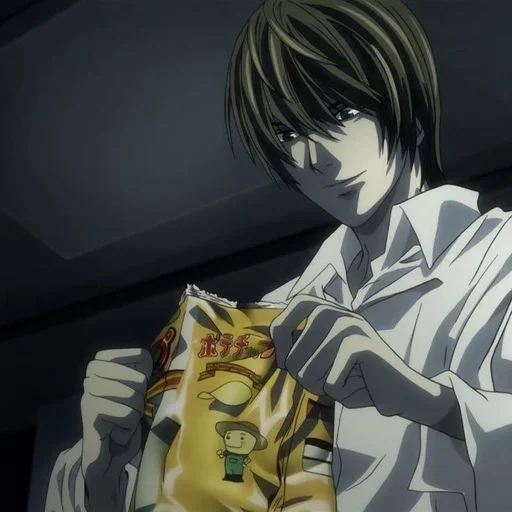 Стикер из набора Light Yagami by @mikuStcikers для Телеграм: Статические 📓