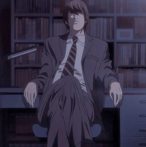 Стикер из набора Light Yagami by @mikuStcikers для Телеграм: Статические 📓