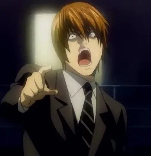 Стикер из набора Light Yagami by @mikuStcikers для Телеграм: Статические 📓