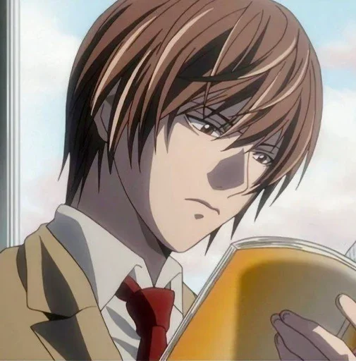 Стикер из набора Light Yagami by @mikuStcikers для Телеграм: Статические 📓