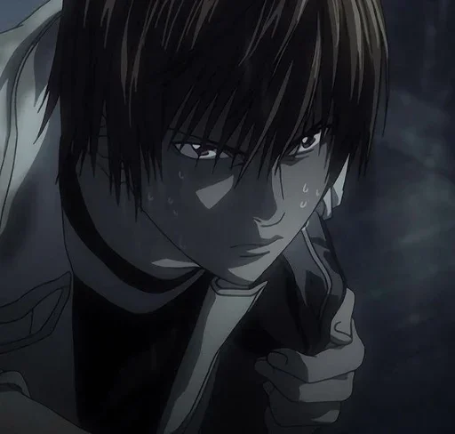 Стикер из набора Light Yagami by @mikuStcikers для Телеграм: Статические 📓