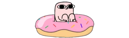 Стикер из набора Cute2☺️ @MochaStickers для Телеграм: Статические 🍩
