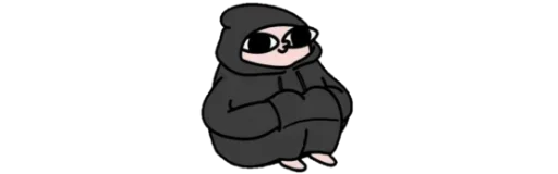 Стикер из набора Cute2☺️ @MochaStickers для Телеграм: Статические 😐