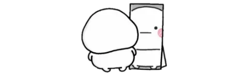 Стикер из набора Cute2☺️ @MochaStickers для Телеграм: Статические 😐