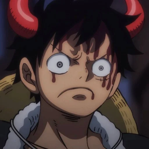 Стикер из набора Monkey D. Luffy @StickersofAnime для Телеграм: Статические 😠