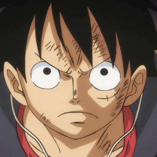 Стикер из набора Monkey D. Luffy @StickersofAnime для Телеграм: Статические 😠