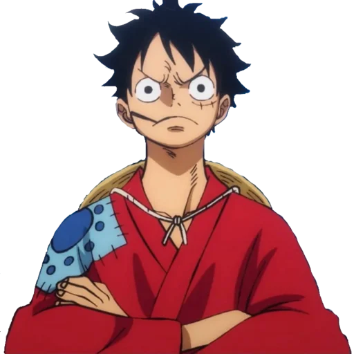 Стикер из набора Monkey D. Luffy @StickersofAnime для Телеграм: Статические 😡