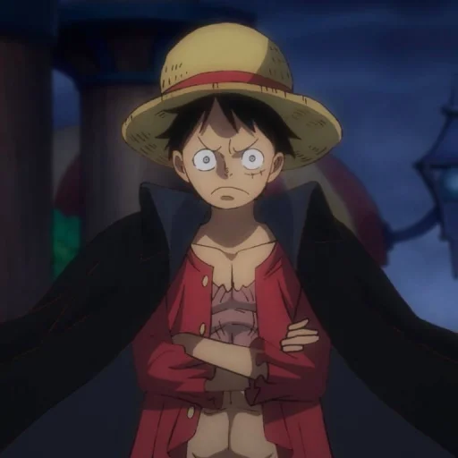 Стикер из набора Monkey D. Luffy @StickersofAnime для Телеграм: Статические 😠