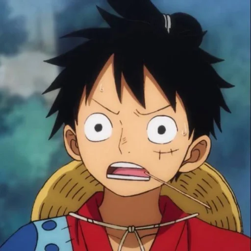 Стикер из набора Monkey D. Luffy @StickersofAnime для Телеграм: Статические 😧