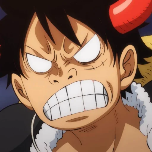 Стикер из набора Monkey D. Luffy @StickersofAnime для Телеграм: Статические 😡