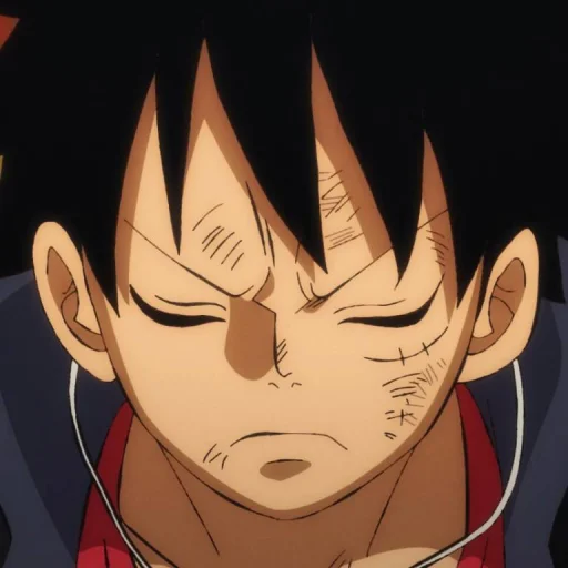 Стикер из набора Monkey D. Luffy @StickersofAnime для Телеграм: Статические 😠