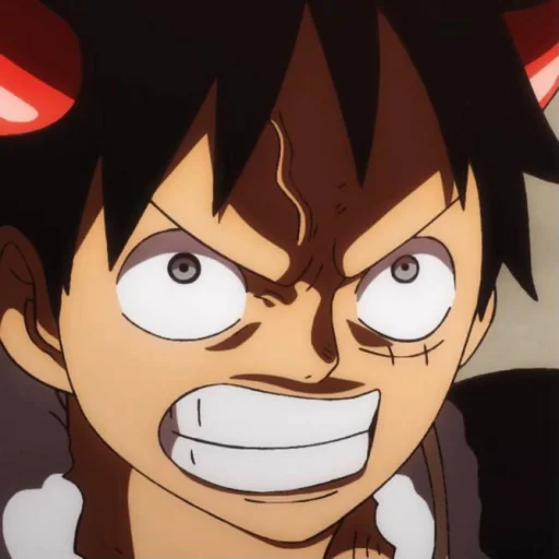 Стикер из набора Monkey D. Luffy @StickersofAnime для Телеграм: Статические 😡