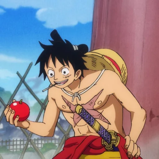 Стикер из набора Monkey D. Luffy @StickersofAnime для Телеграм: Статические 😄