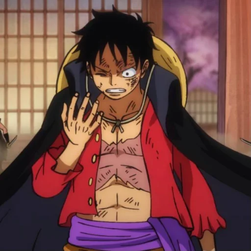 Стикер из набора Monkey D. Luffy @StickersofAnime для Телеграм: Статические 😠