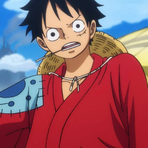 Стикер из набора Monkey D. Luffy @StickersofAnime для Телеграм: Статические 😧