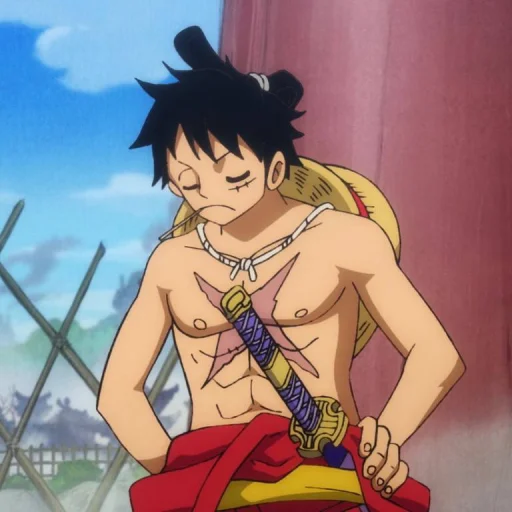 Стикер из набора Monkey D. Luffy @StickersofAnime для Телеграм: Статические 🙁