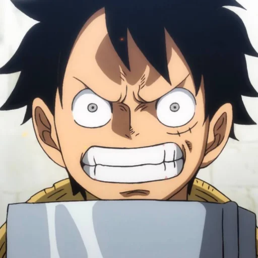 Стикер из набора Monkey D. Luffy @StickersofAnime для Телеграм: Статические 😡