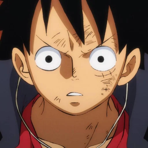 Стикер из набора Monkey D. Luffy @StickersofAnime для Телеграм: Статические 😧