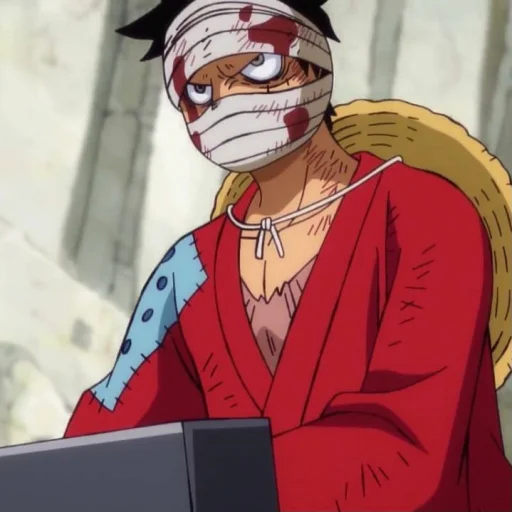 Стикер из набора Monkey D. Luffy @StickersofAnime для Телеграм: Статические 😡