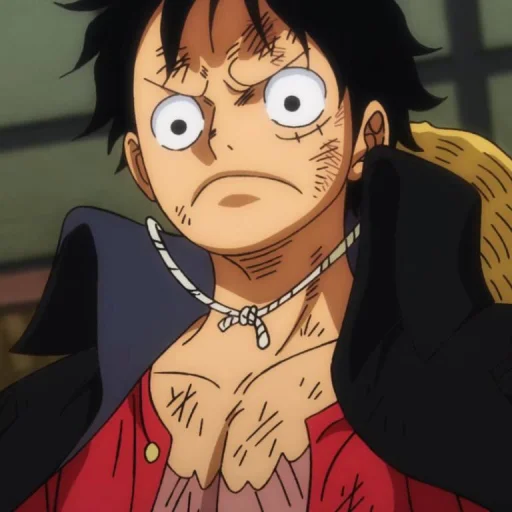 Стикер из набора Monkey D. Luffy @StickersofAnime для Телеграм: Статические 😠