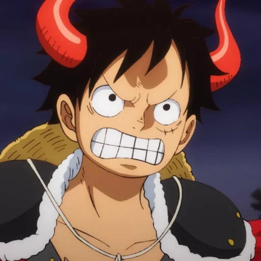 Стикер из набора Monkey D. Luffy @StickersofAnime для Телеграм: Статические 😠