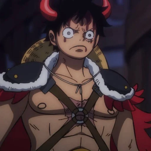 Стикер из набора Monkey D. Luffy @StickersofAnime для Телеграм: Статические 😠