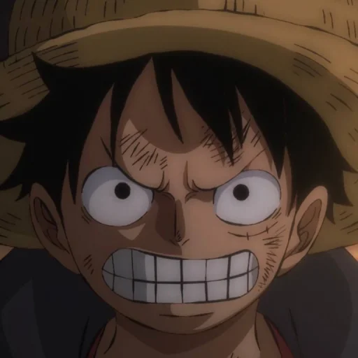 Стикер из набора Monkey D. Luffy @StickersofAnime для Телеграм: Статические 😡