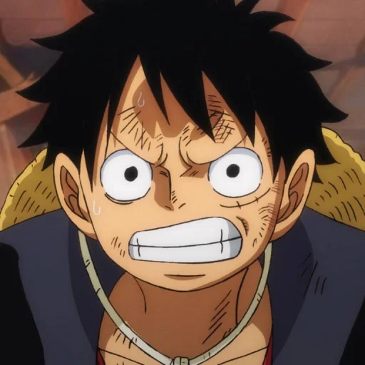 Стикер из набора Monkey D. Luffy @StickersofAnime для Телеграм: Статические 😠