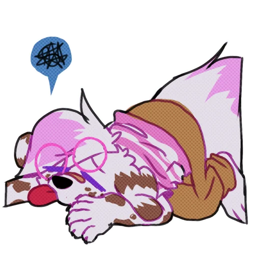 Стикер из набора MilkshakeStickers by Imgloky для Телеграм: Статические 😮‍💨