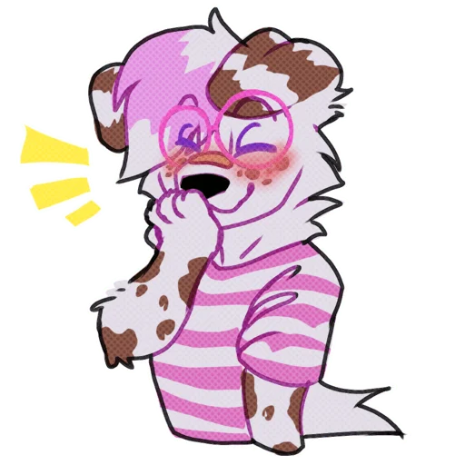 Стикер из набора MilkshakeStickers by Imgloky для Телеграм: Статические 😁