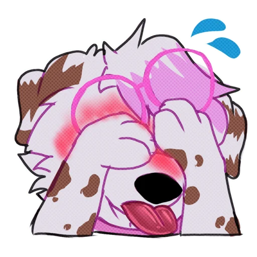 Стикер из набора MilkshakeStickers by Imgloky для Телеграм: Статические 😖
