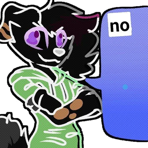 Стикер из набора MilkshakeStickers by Imgloky для Телеграм: Статические 👎