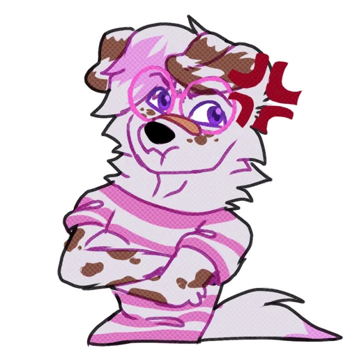 Стикер из набора MilkshakeStickers by Imgloky для Телеграм: Статические 😡