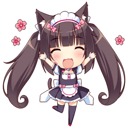 Стикер из набора Nekopara для Телеграм: Статические 😸
