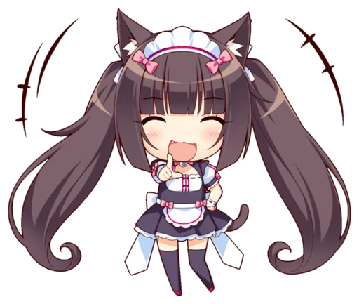 Стикер из набора Nekopara для Телеграм: Статические 👉