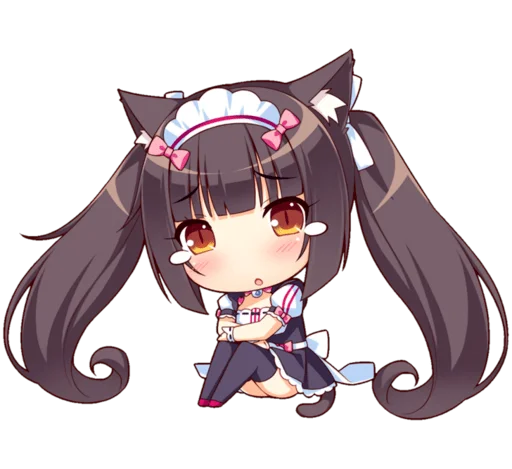 Стикер из набора Nekopara для Телеграм: Статические 😿