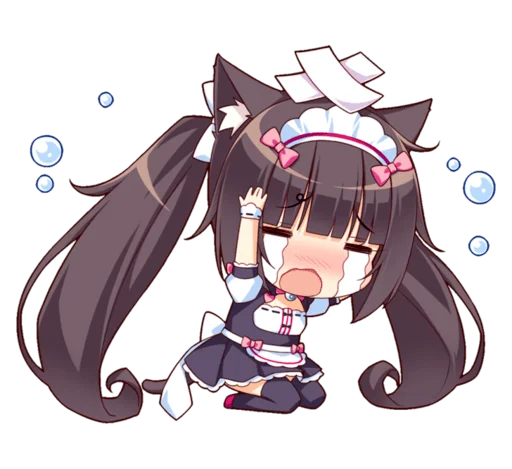 Стикер из набора Nekopara для Телеграм: Статические 😿