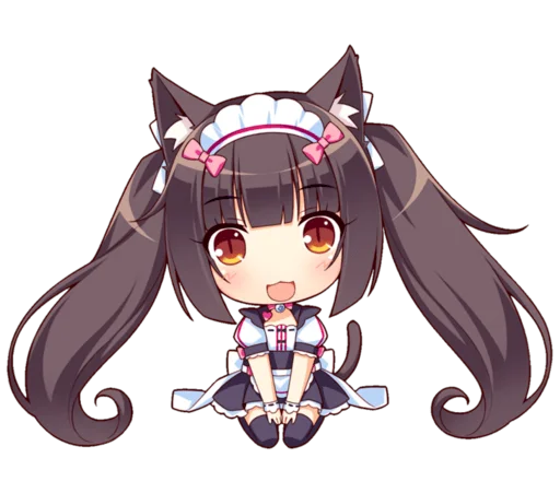 Стикер из набора Nekopara для Телеграм: Статические 😻