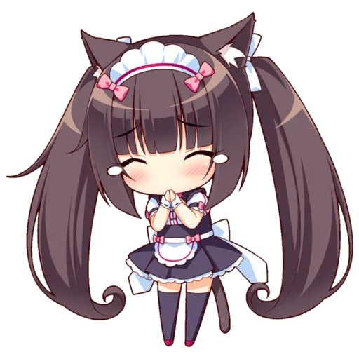 Стикер из набора Nekopara для Телеграм: Статические 😿