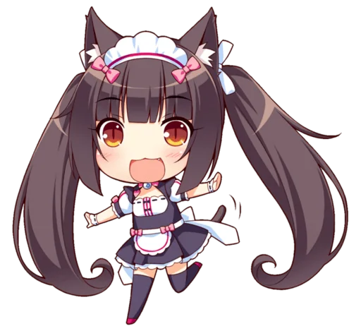 Стикер из набора Nekopara для Телеграм: Статические 😸