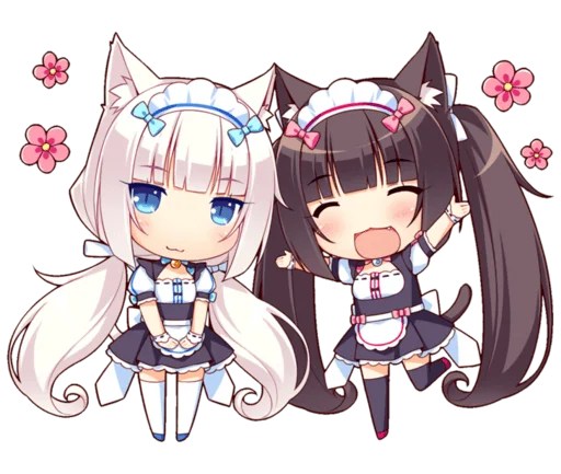 Стикер из набора Nekopara для Телеграм: Статические ❤️