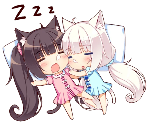 Стикер из набора Nekopara для Телеграм: Статические 😴