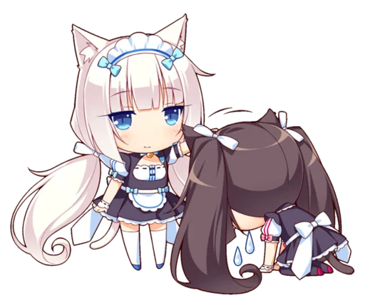 Стикер из набора Nekopara для Телеграм: Статические 😽