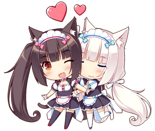 Стикер из набора Nekopara для Телеграм: Статические 😻