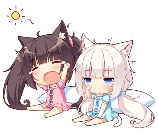Стикер из набора Nekopara для Телеграм: Статические 😴